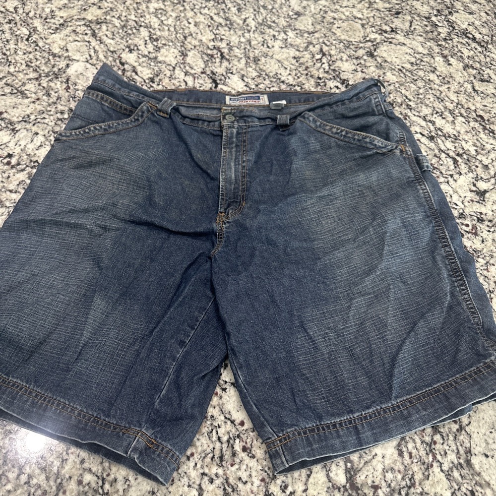 Old Navy Painter Jean Shorts Men's 40 Blue Vintage Carpenter Y2K Loose Casual